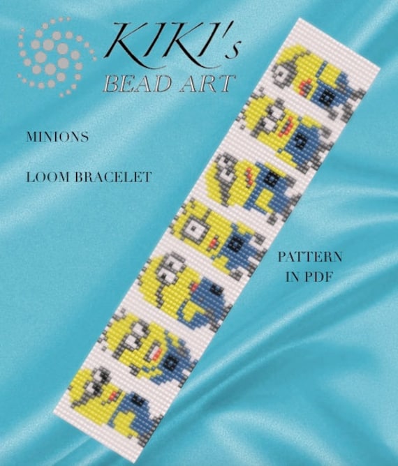 Download Bead loom pattern Minions LOOM bracelet pattern in PDF