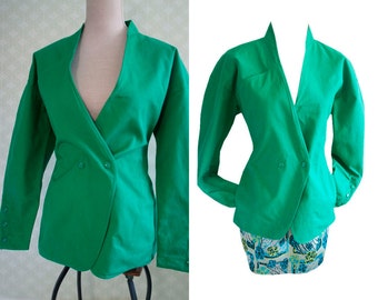 Emerald green blazer | Etsy