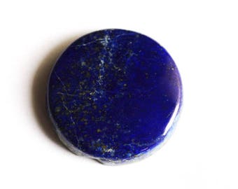 Good Quality 52 Carats Natural Blue Lapis Lazuli Cabochon, Round Shape, Semi Precious, GSuppliers, Pendant Jewellery Gemstone, Hand Cut 2878
