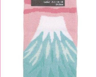 New!! tabi socks Mt. Fuji for 2 fingers kutsushita for ladies Japan import China made kawaii