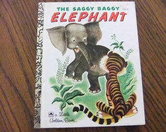 THE SAGGY BAGGY Elephant Little Golden Book