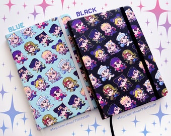 Jojo's Bizarre Adventure Blue OR Black Sketchbook: All Jojo Protagonists - Lineless Blank Notebook Sketchbook Journal
