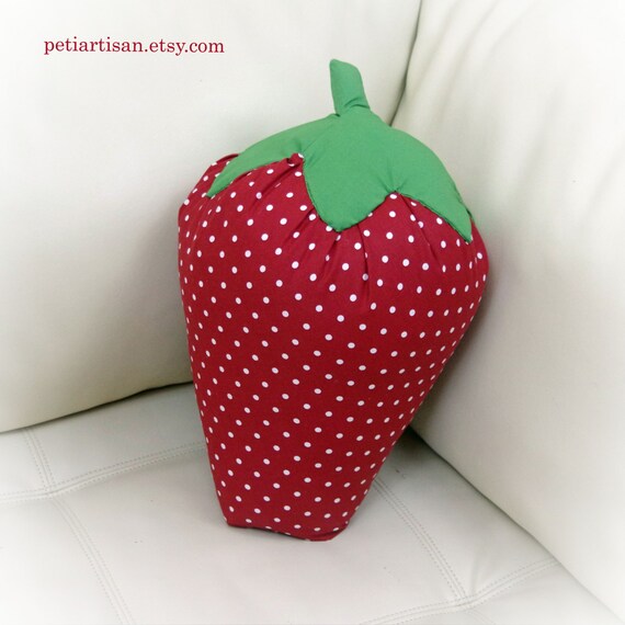 kawaii strawberry pillow