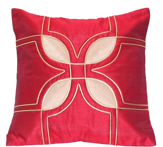 Christmas Decor Deep Red Throw Pillow Cover Pillow Red Accent