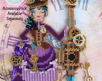 Brooke's Books Sophronia The Steampunk Witchie-poo Ornament INSTANT DOWNLOAD Cross Stitch Chart