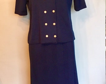 Classic Mita 2-Piece Navy Knit Suit