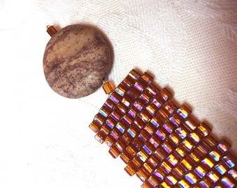 EVIE: peyote beaded bracelet