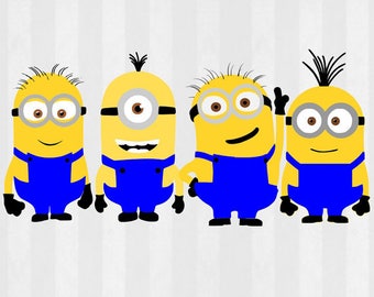 Despicable Me Minions, SVG Files, png Files, minion clipart, Despicable me svg, minion clip art, Minion SVG, svg files for Silhouette,cricut