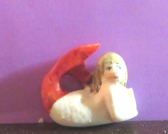 Bisque Mermaid - Aquarium Decoration Figurine