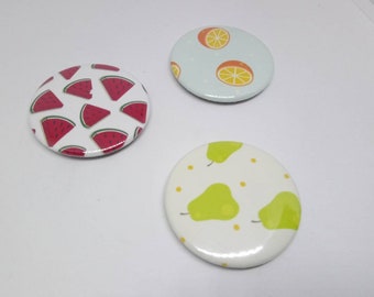 Lot 3 37mm fridge magnets