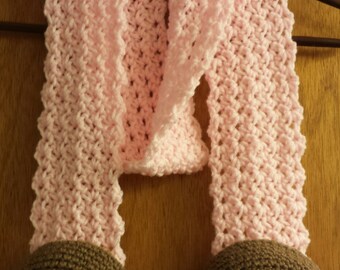 Crocheted Boobie Scarf with Earrings