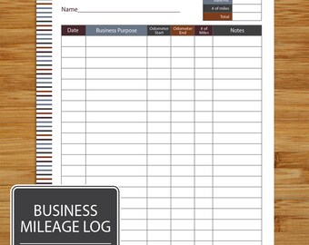 auto miles tracker etsy