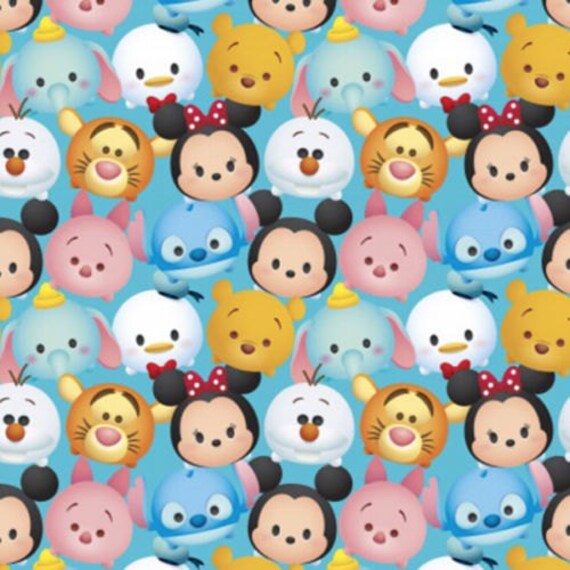 Disney Fabric: Disney Tsum Tsum Mickey and friends Characters