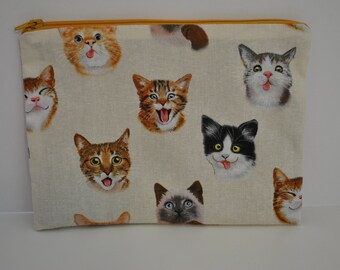 Cat Selfie Zipper Bag