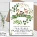 Woodland Baby Shower Invitation, Greenery Baby Shower, Baby Boy Shower, Eucalyptus Shower Invitation, Green Wreath, Rustic Baby Shower