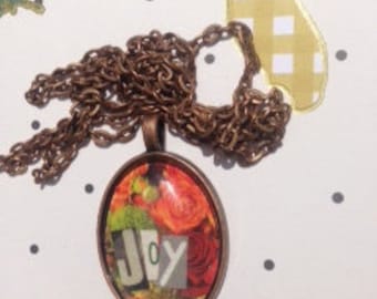 Joy Collage Pendant Necklace