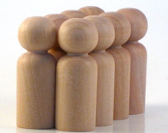 50 boys - Paint Your Own Wood Peg Dolls - Wooden Peg Dolls