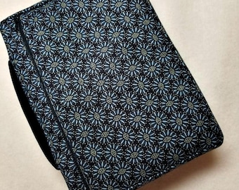 Bible Cover Custom Made Blue Daisies Your Bible Measurements Required