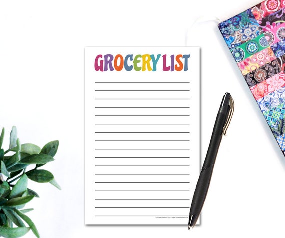 grocery list stationery