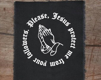Prayers patch • back patch • woman • punk patch • patches • death patch • cultural patches • custom patches • religious • sew on patches