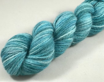 Hand Dyed Sport Yarn, 100% American Alpaca, 200 Yards, 50g "Blue Spruce"