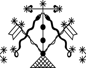 Damballa veve vinyl decal