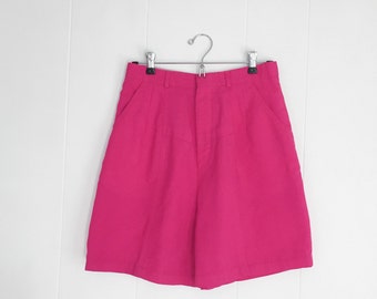 80s Shorts - Pink Shorts - High Waisted Shorts - Vintage Shorts - 80s Clothing - Womens Shorts - Hot Pink - Mom Shorts - Hipster Clothing