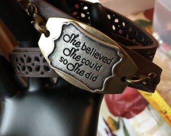 Women’s Wrap Bracelet with Plate
