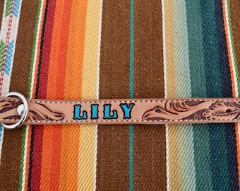 Tooled Custom Leather Dog Collar