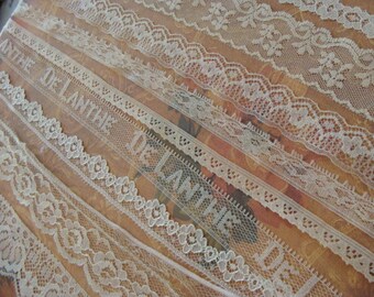 9 Yards Vintage and Antique Lace Lot N024 9 Yards