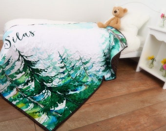 Woodland Baby Quilt * Forest Baby Quilt * Forest Nursery Bedding * Woodland Crib Bedding * Woodland Nursery * Forest Nursery * Tree Quilt