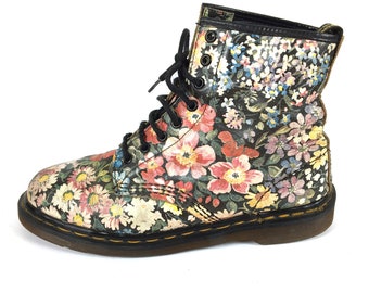 90s Floral Dr. Martens