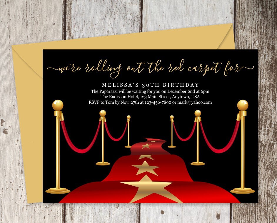 Red Carpet Invitations Templates Free Red Carpet Invitations Templates Free