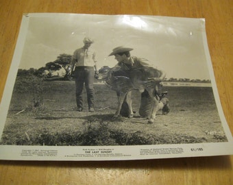 Vintage 1960s Rock Hudson Photo from the film The Last Sunset Rock Hudson Memorabilia 1960s Western Films free shipping in u s a