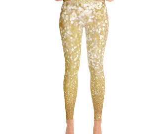 Gold Glitterati - Yoga Leggings