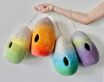 Eggs Toy Gift / Felted Hollow Egg/ Pregnancy Announcement Egg/ Baby Shower Egg / Invitation/ Easter Egg Spring Unique / Grandparent Gift