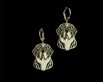 St. Bernard earrings - Gold