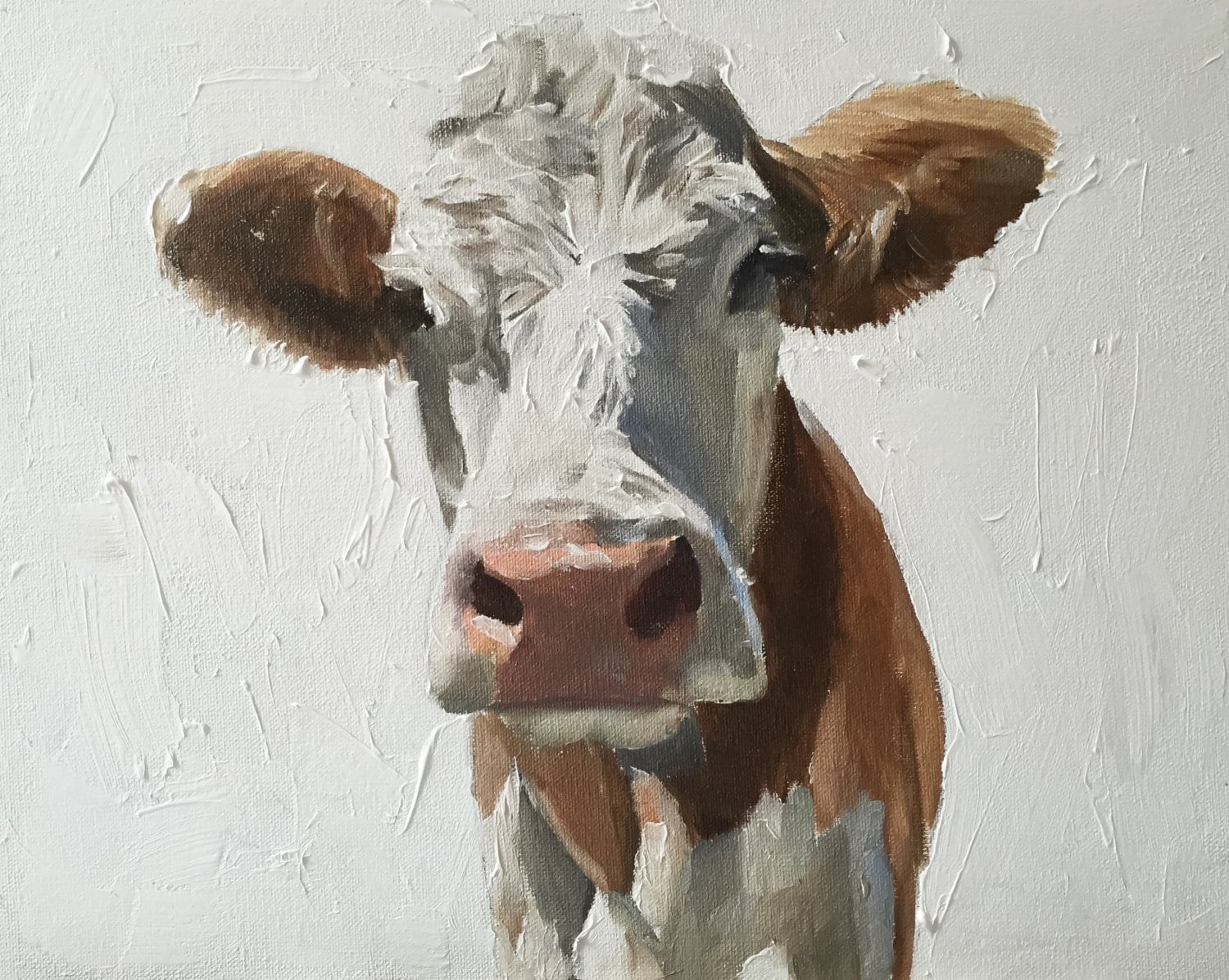 Cow Painting Cow Art Cow PRINT Cow Oil Painting Holstein