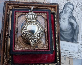 Rare Antique Victorian Witches Heart, A Love Token for the Passionate, offered by RusticGypsyCreations