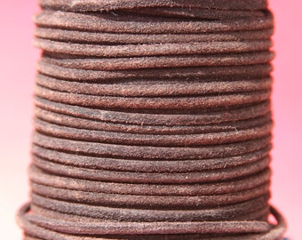 MADE in EUROPE 2 yards of suede cord, 3mm round suede cord (3cromar)