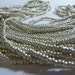 Size 11/0 OPAQUE METALLIC SILVER Preciosa Czech Glass Seed Beads-2.1mm Round Rocailles-One Hank/Strands/Strings-Spacer-Jewelry/Loom Supplies
