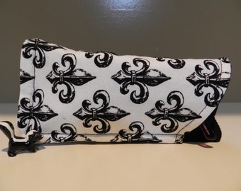Fleur-de-liz Iris Double Eyeglass Case