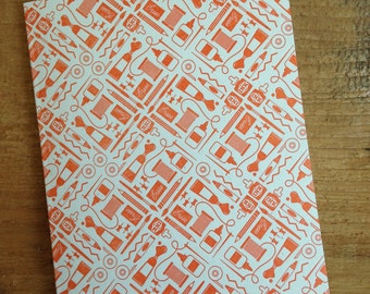 CREATE - Tools of the Trade Letterpress Patterned Card Blank