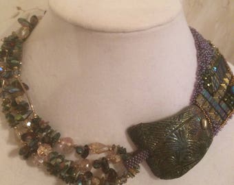 Bead Embroidery Necklace