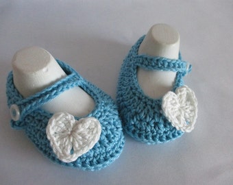 Pattini di bambino di Mary Janes ballerine aqua gr. circa 16/17 piedi 10 cm cotone