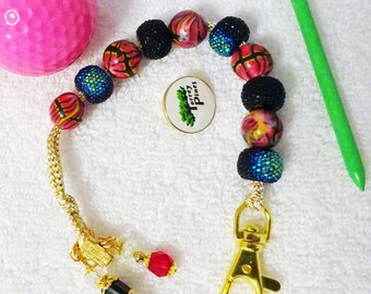 Golf Stroke Counter with Handmade Beads