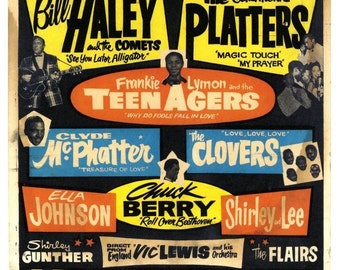 1950's Bill Haley Rock & Roll Concert Poster A3 / A2 Print