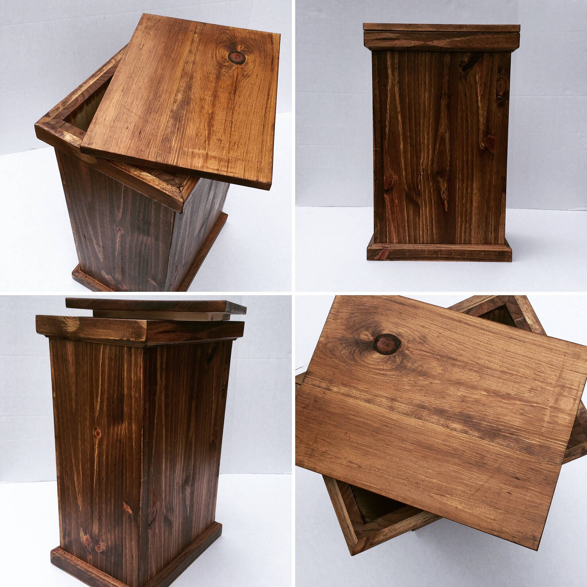 Rustic stool storage island seating kitchen bar custom