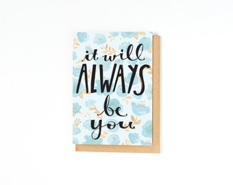 I Love You Card - Soul Mate Card - Long Distance Relationship Card - Wedding Day Card - I Love You - Engagement Card