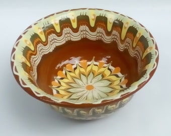Bulgarian original, ceramic - bowl handmade,hand painted